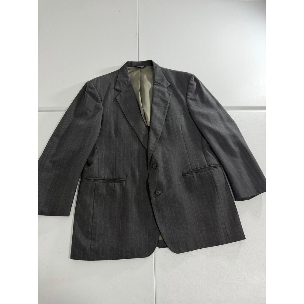 Hardwick Vintage Men Gray Pin Stripe Suit Jacket Size 42S